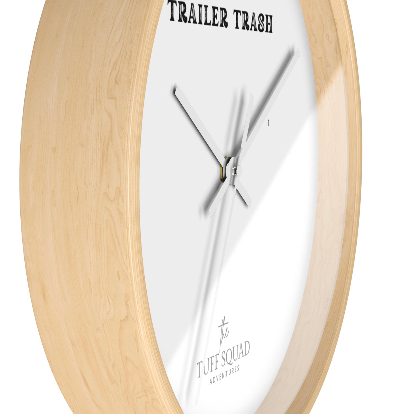 Unique Upper Class Trailer Trash Wall Clock