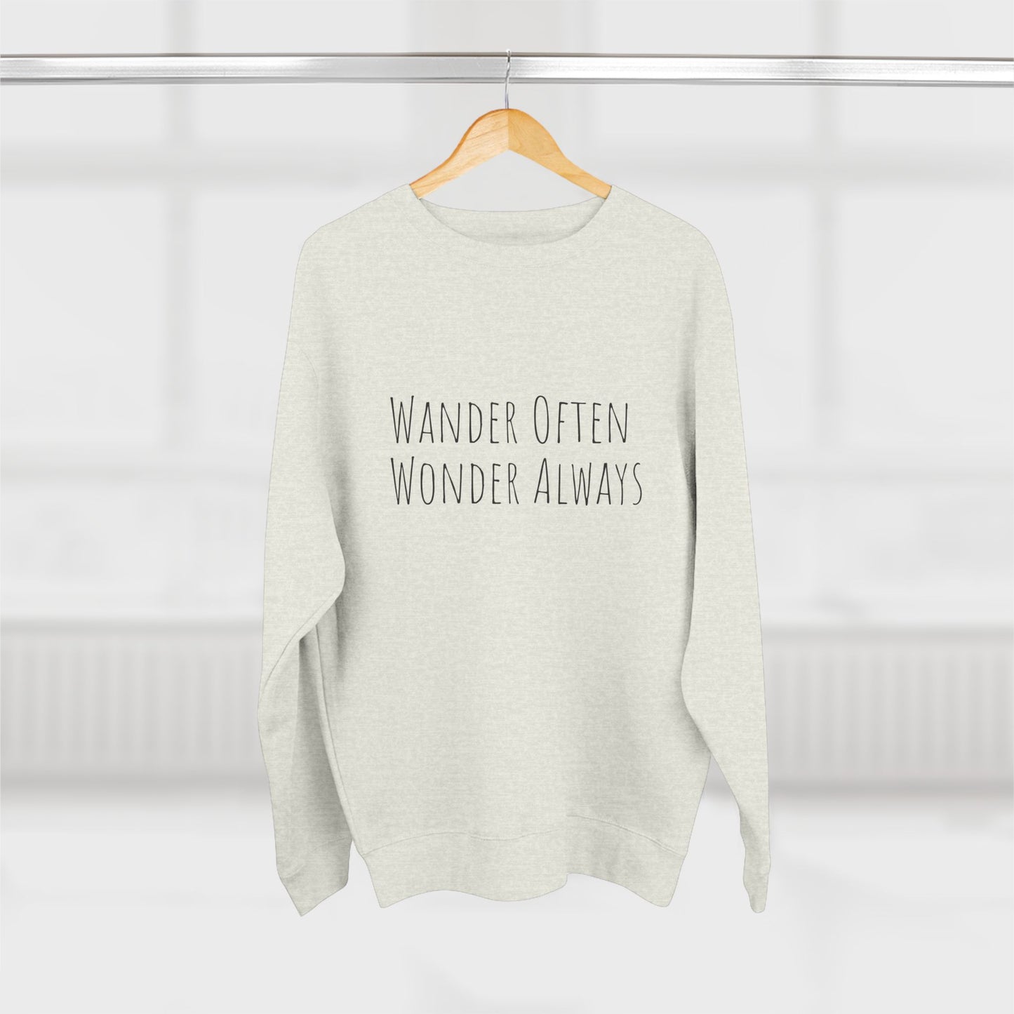 Wander Often Wonder Always Unisex Crewneck Sweatshirt
