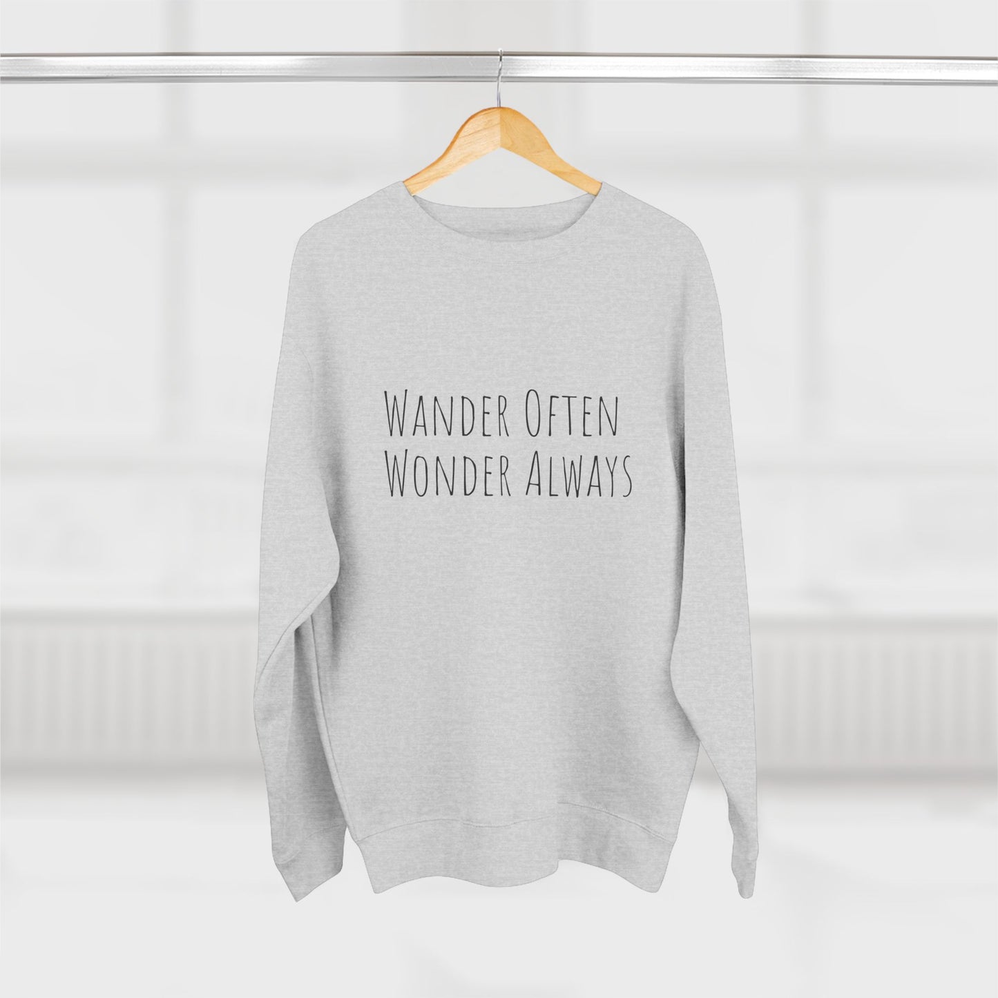 Wander Often Wonder Always Unisex Crewneck Sweatshirt