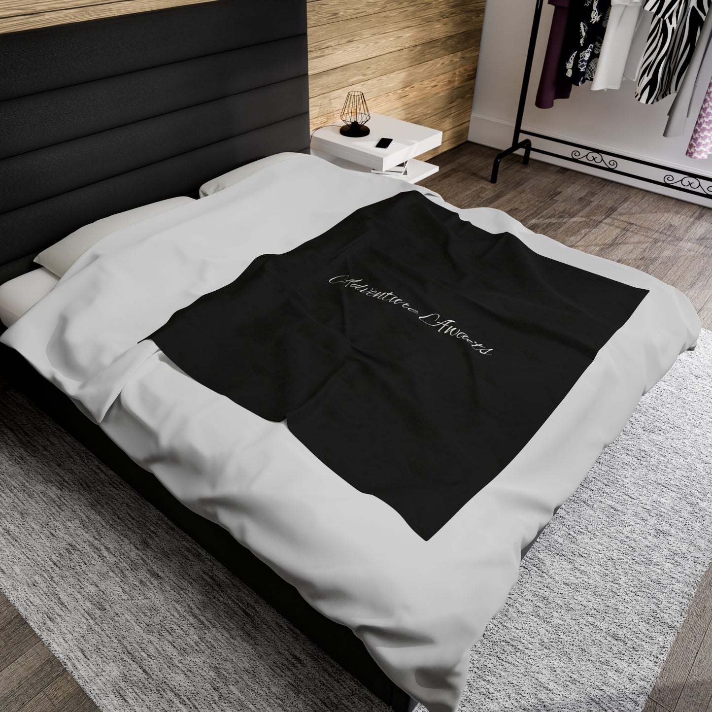 Adventure Awaits Velveteen Plush Blanket
