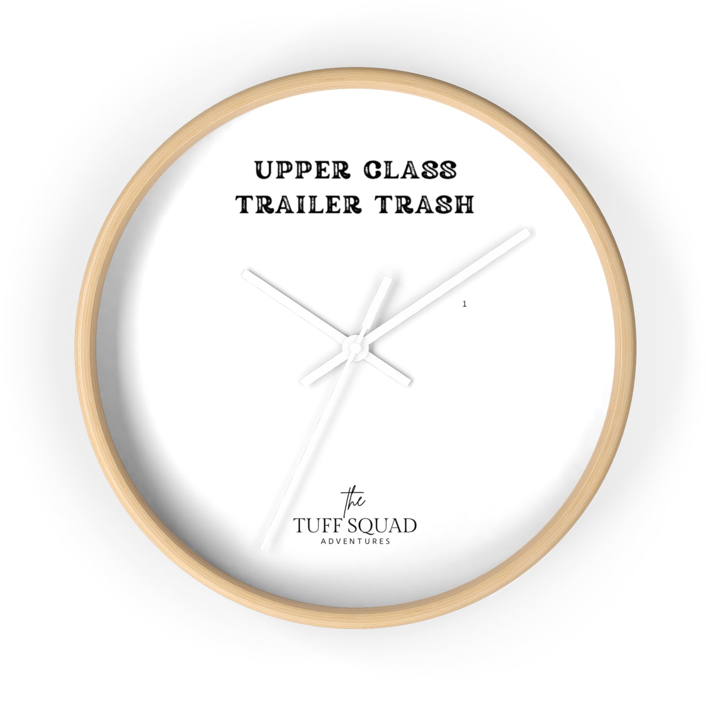 Unique Upper Class Trailer Trash Wall Clock