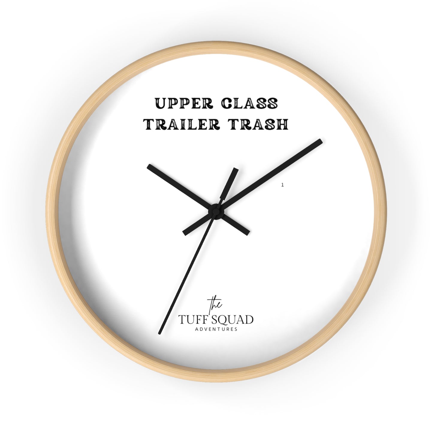 Unique Upper Class Trailer Trash Wall Clock