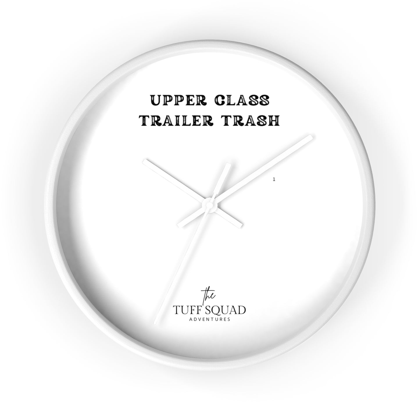 Unique Upper Class Trailer Trash Wall Clock