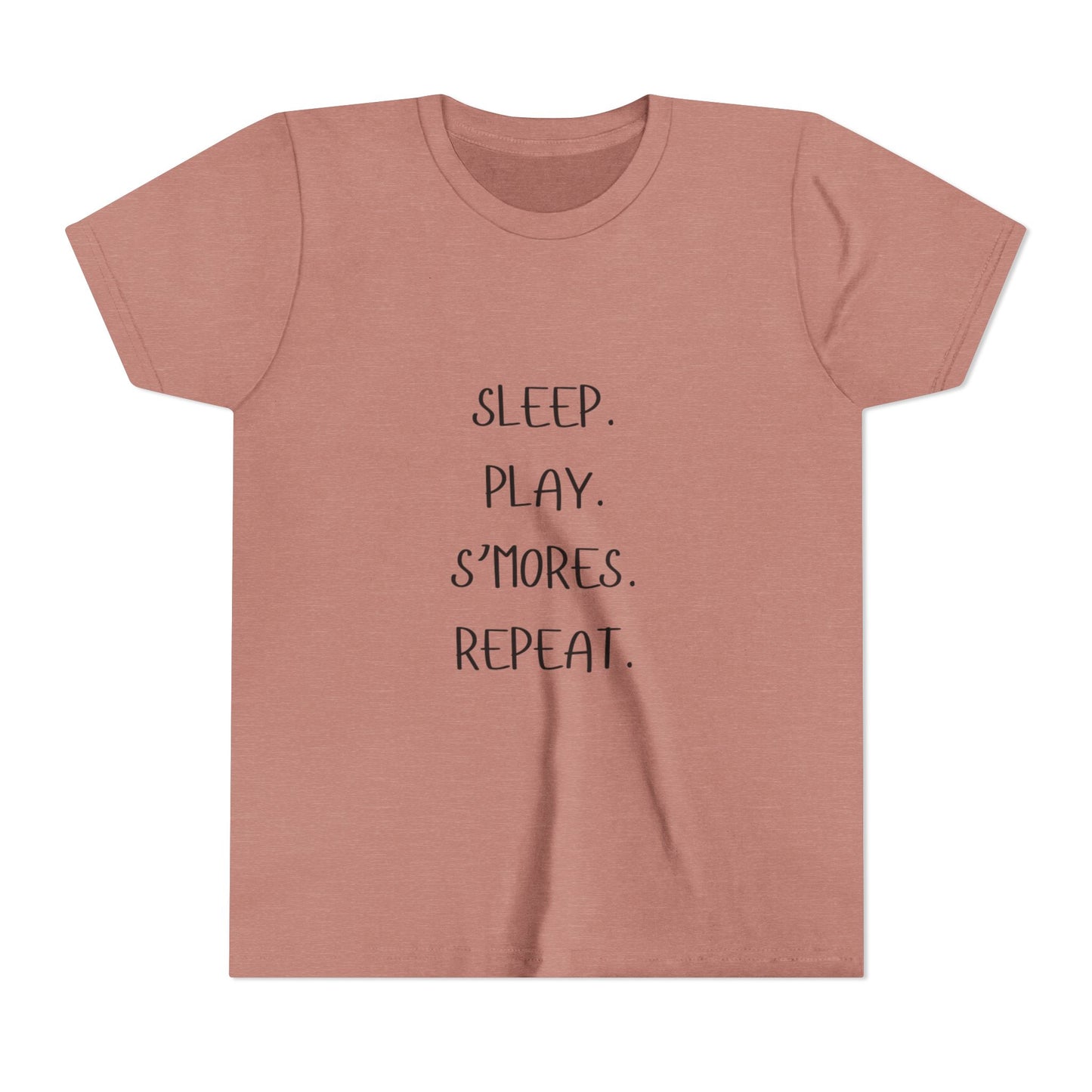 Kids "SLEEP, PLAY, S'MORES, REPEAT" Adventure Shirt