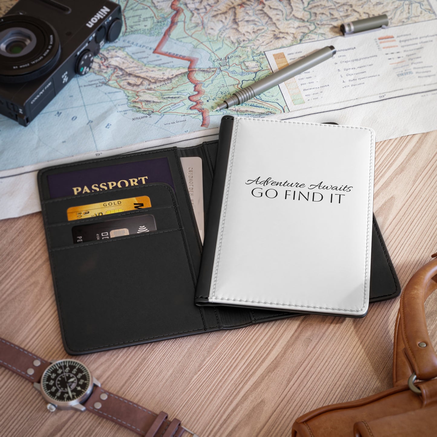 Adventure Awaits Passport Cover