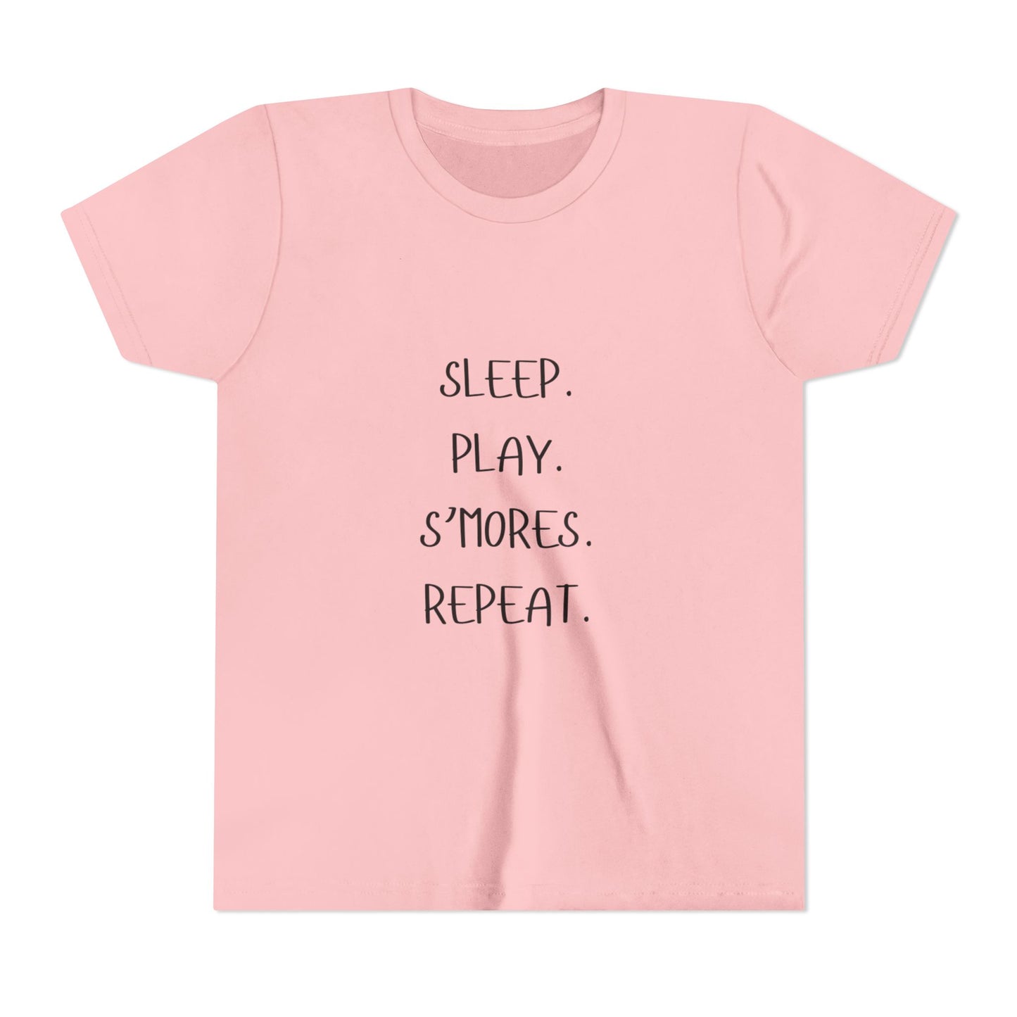 Kids "SLEEP, PLAY, S'MORES, REPEAT" Adventure Shirt